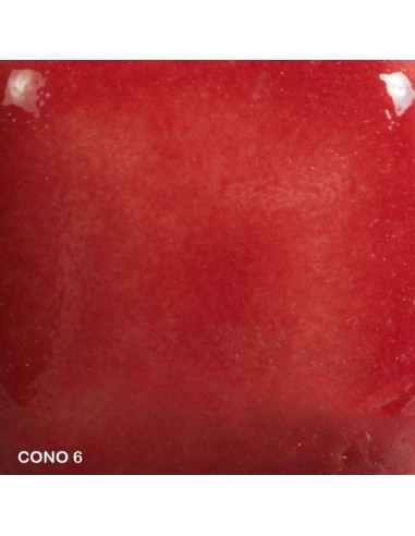 Mayco Foundation red opaque smooth high gloss finish cone 6