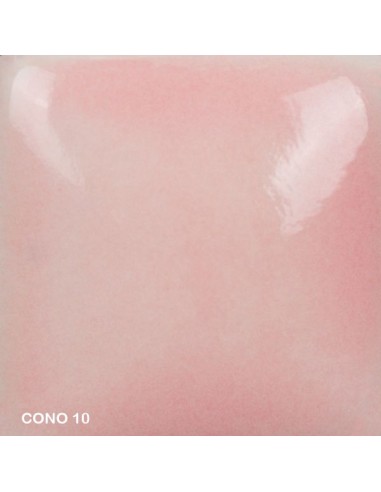 Mayco Foundation pink opaque smooth high gloss finish cone 10