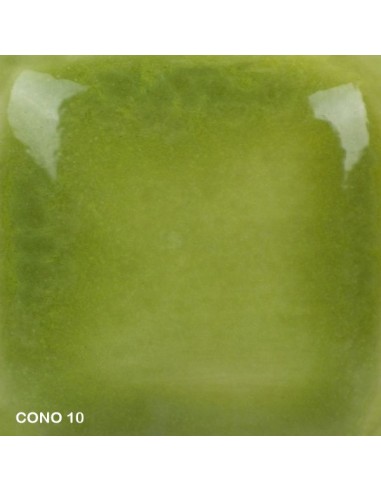 Mayco Foundation green opaque smooth high gloss finish cone 10