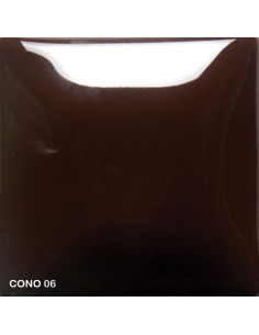Mayco Foundation brown opaque smooth high gloss finish cone 06