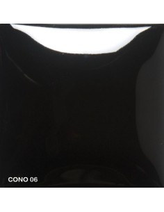 Mayco Foundation black opaque smooth high gloss finish cone 06