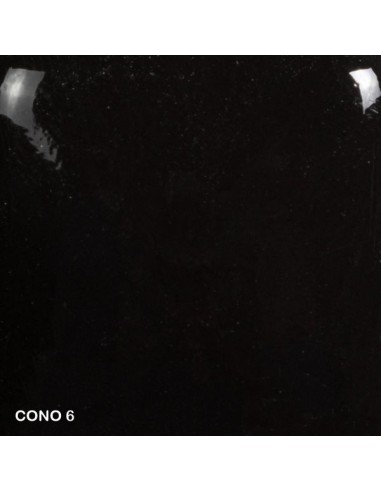 Mayco Foundation black opaque smooth high gloss finish cone 6