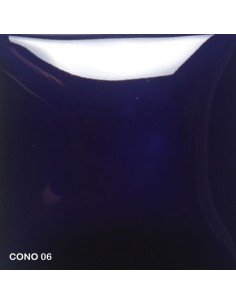 Mayco Foundation dark blue opaque smooth high gloss finish cone 06