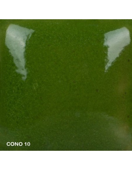 Mayco Foundation opaque medium green smooth high gloss finish cone 10 Mayco Foundation opaque medium green smooth high gloss finish cone 10