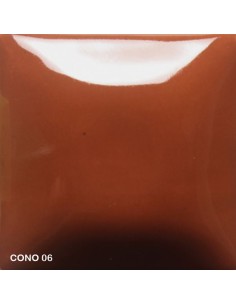 Mayco Foundation opaque cinnamon smooth high gloss finish cone 06