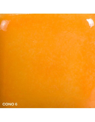 Mayco Foundation opaque smooth high gloss finish tangerine cone 6