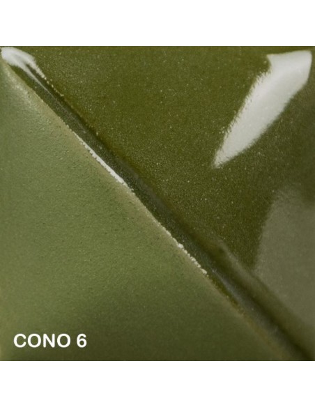 Engobbio sottocristallina mayco fundamentals cono 6 leaf green