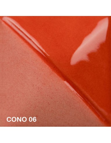 Engobbio sottocristallina mayco fundamentals fire engine red cono 06