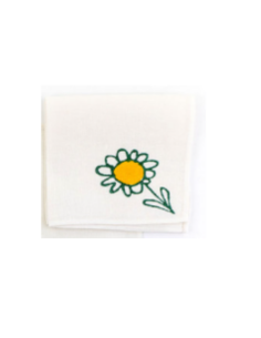 Assortment of hand-printed linen cloth napkins in various patterns by Stamperia Pascucci