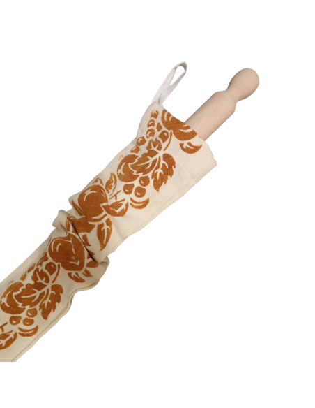 Authentic Italian Fabric Rolling Pin Sleeve Traditional Romagna Block Print