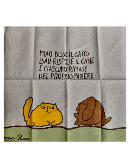 Pascucci strofinaccio da cucina linea arte cane e gatto