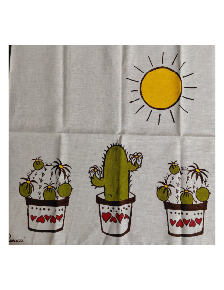Pascucci handcrafted linen kitchen towel made in italy