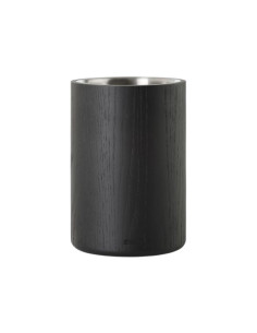 secchiello per bottiglie di vino, champagne, spumante, prosecco in legno e acciaio inox adhoc