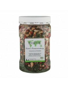Mix di verdure biologiche dell'orto in fiocchi per cani e gatti, con pastinaca, sedano, spinaci, carote.