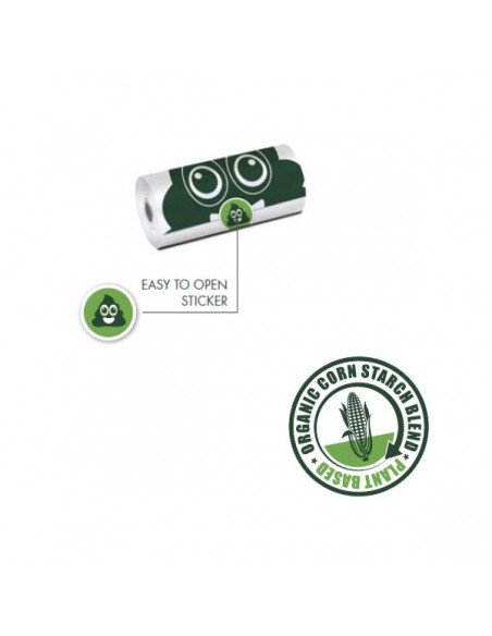 compostable organic corn waste dog poop bags