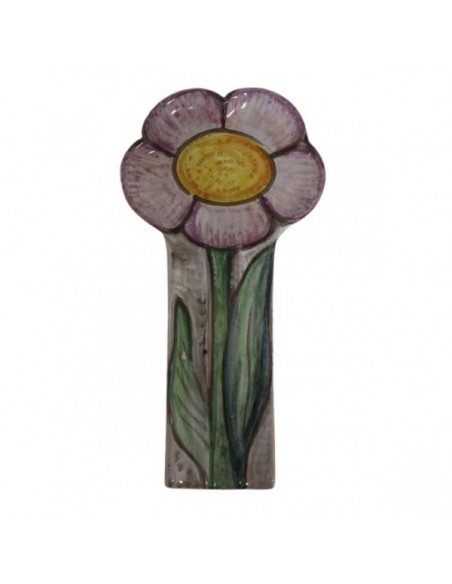 Portacucchiaio a fiore in ceramica di Faenza