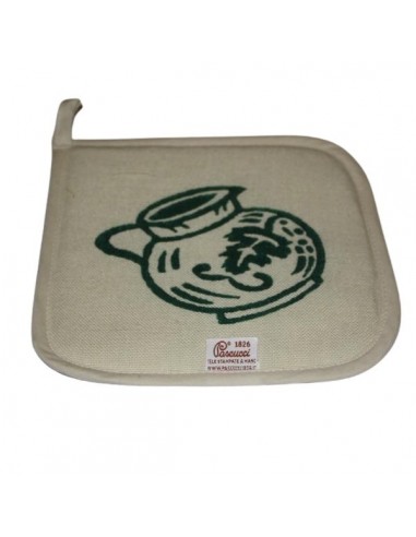 Presina in misto lino  con stampe tipiche romagnole