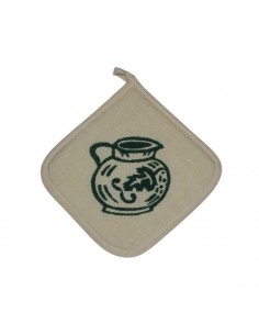 Presina in misto lino  con stampe tipiche romagnole