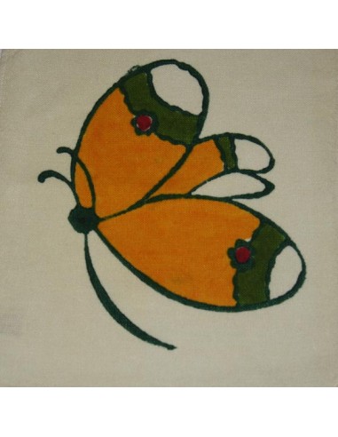 Hand-Printed Linen Baby Bib Art Line | La bottega creativa