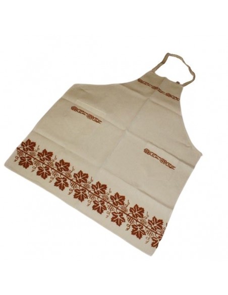 Grembiule colore ruggine stampe tipiche romagnole