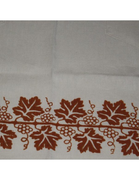 Grembiule colore ruggine stampe tipiche romagnole