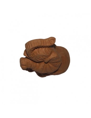 Elefantino in ceramica terracotta di Faenza