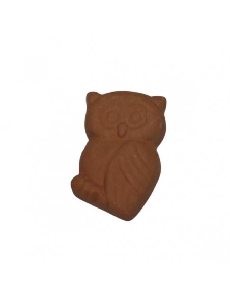 Gufo piccolo in ceramica di Faenza terracotta da decorare