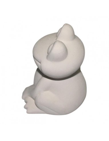 Rana bianca in ceramica di Faenza