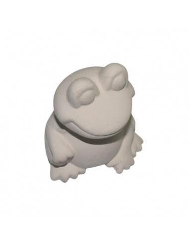 Rana bianca in ceramica di Faenza