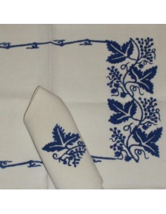 Servizio americano stampa romagnola colore blu