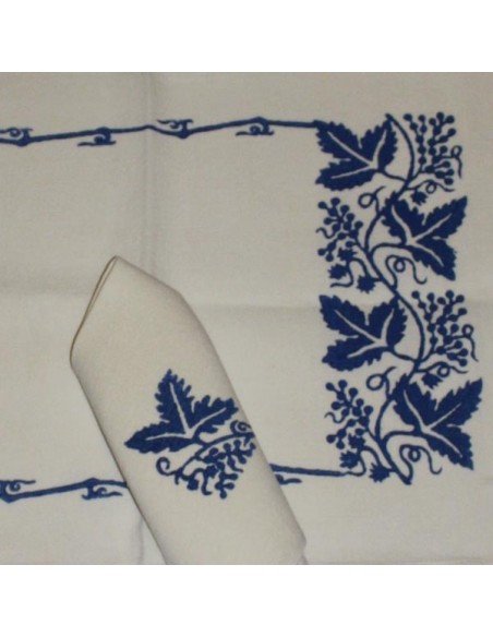 Servizio americano stampa romagnola colore blu