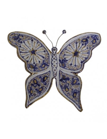 Faenza melograno ceramic butterfly