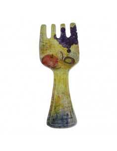 Poggiamestoli a forchitta in ceramica di Faenza