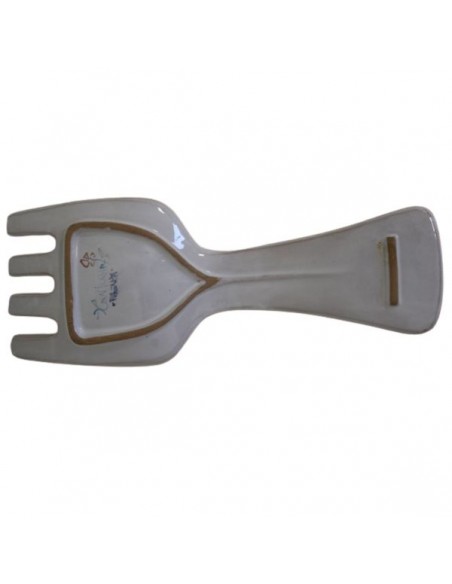 Poggiamestoli a forchitta in ceramica di Faenza