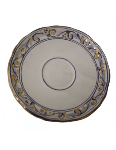 Servizio da caffe in ceramica di Faenza decorazione melograno