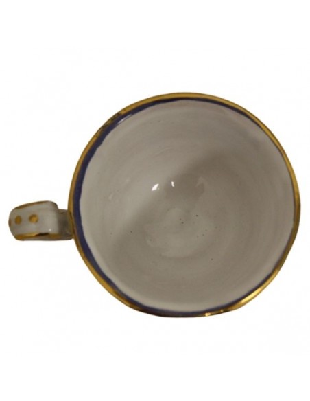Servizio da caffe in ceramica di Faenza decorazione melograno