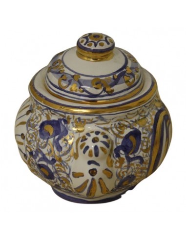 Servizio da caffe in ceramica di Faenza decorazione melograno