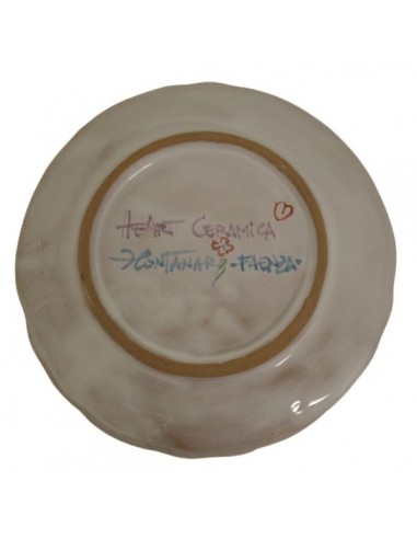 Servizio da caffe in ceramica di Faenza decorazione melograno