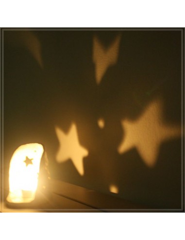 Portacandela e tea light atmosfera con stelle in ceramica