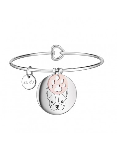 Bracciale in acciaio Bulldog Francese di Zuky