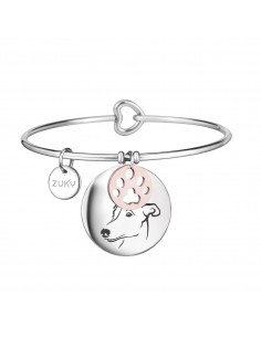 greyhound lovers steel bracelet