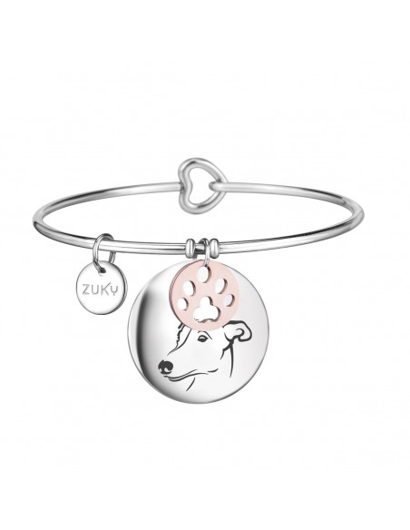 greyhound lovers steel bracelet