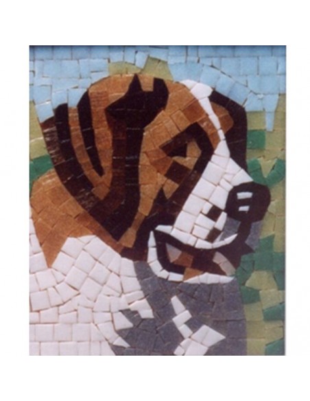 mosaico di Ravenna fai da te san bernardo cane