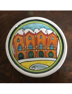 Sottobicchiere in ceramica Luoghi di Faenza