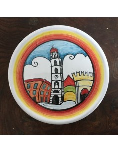 Sottobicchiere in ceramica Torre Orologio