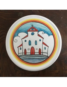 sottobicchiere fermacarte in ceramica di faenza