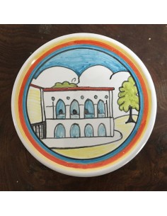 sottobicchiere fermacarte in ceramica di faenza