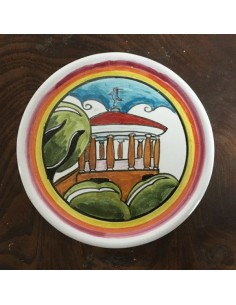 sottobicchiere fermacarte in ceramica di faenza