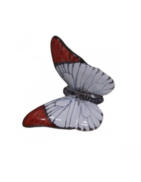 Farfalla in ceramica di faenza decorata a mano made in italy