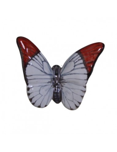 Farfalla in ceramica di faenza decorata a mano made in italy